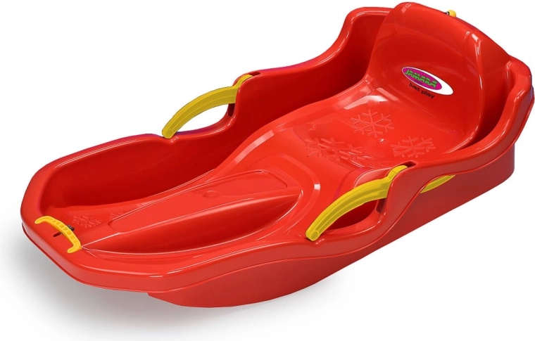 Snow Play Comfort bob 80 cm, piros, kézi fékekkel