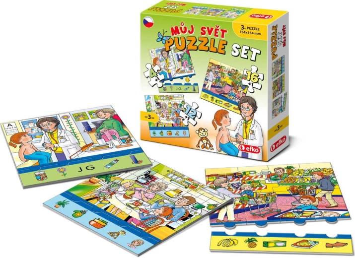 Efko puzzle Az én világom 3 az 1-ben (4, 12 és 16 darabos)