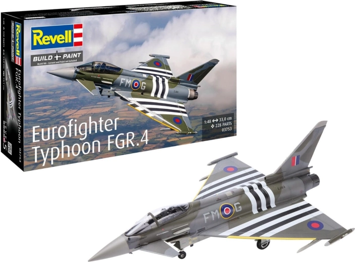 Eurofighter Typhoon FGR.4 1:48 méretarányú műanyag repülőgép makett