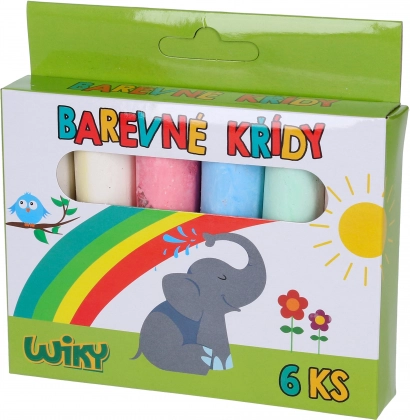 Színes aszfaltkréták 6 db