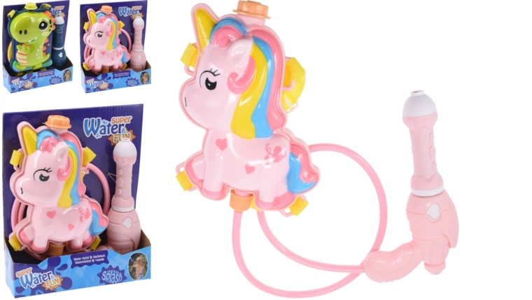 Hátizsákos vízipisztoly – unikornis vagy dinoszaurusz 2 l