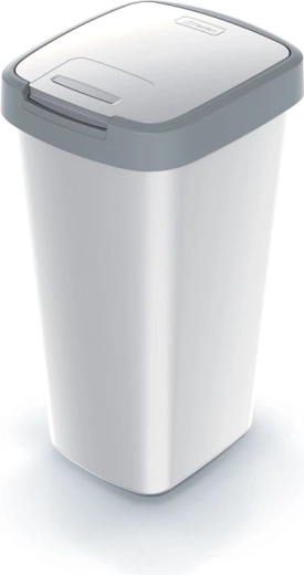 Compacta Q Flap 25 l hamutartó szemetes – hamuszürke