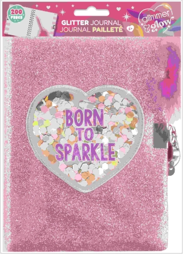 Csillogó napló Born to sparkle - 1 db