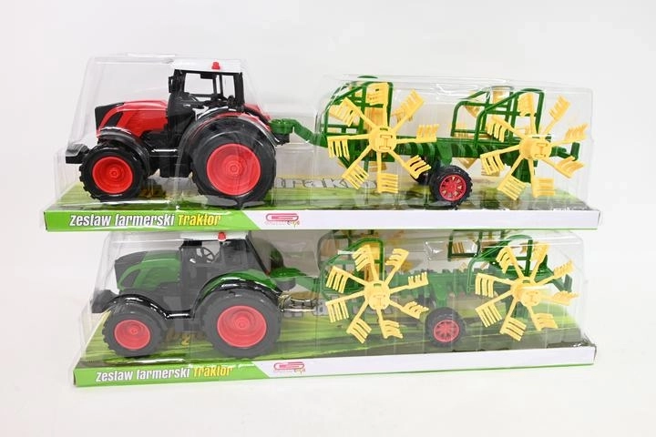 Traktor mezőgazdasági géppel – farm szett gyerekeknek
