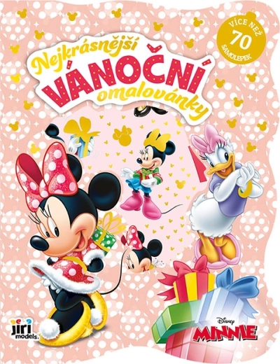 Karácsonyi kifestő matricákkal Minnie-vel
