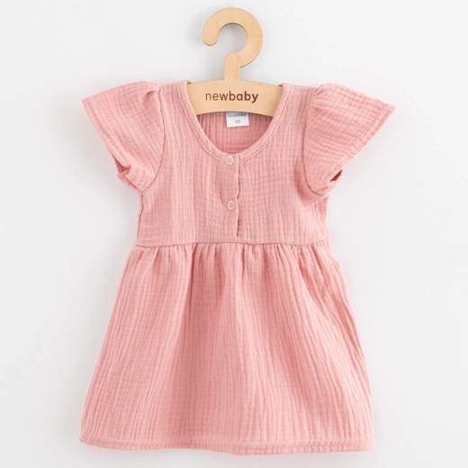 New Baby muszlin gyerekruha rózsaszín 86 (12–18 hónap)
