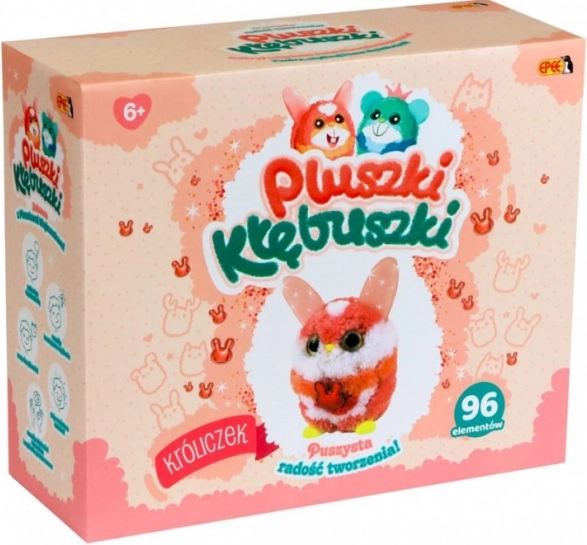 Nyuszi plüssjáték-készítő kreatív készlet, 96 darab