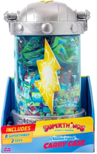SuperThings Kazoom Power hordozható figura-tartó tok + 8 meglepetés