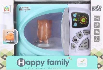 Gyerek mikrohullámú sütő elemmel, forgó tányérral
