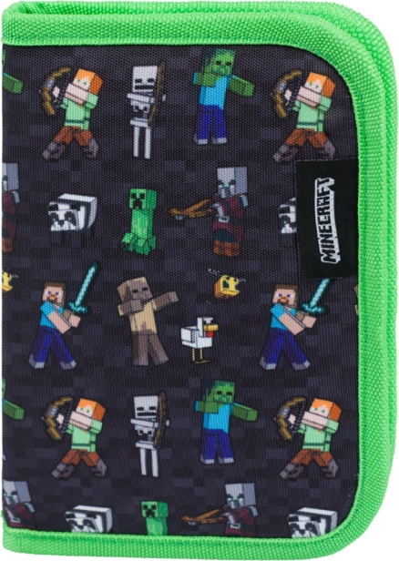 BAAGL egyrekeszes iskolai tolltartó Minecraft