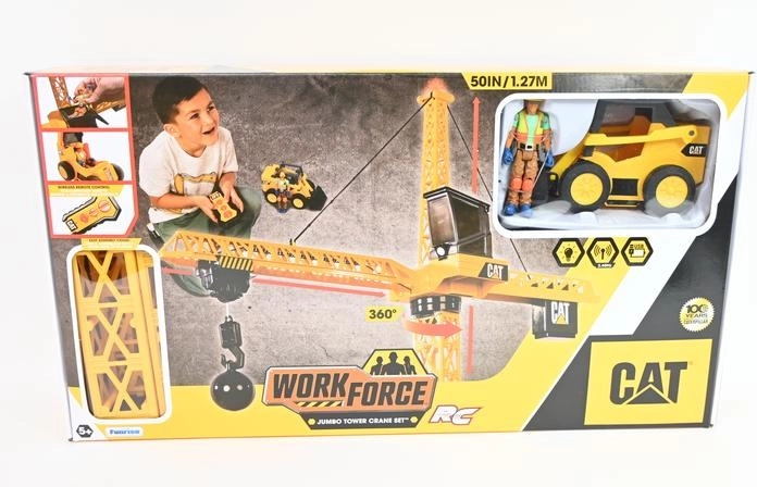 CAT RC toronydaru 127 cm-es, figurával és járművel