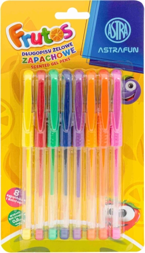 Gyümölcsillatú zselés tollkészlet, 8 db