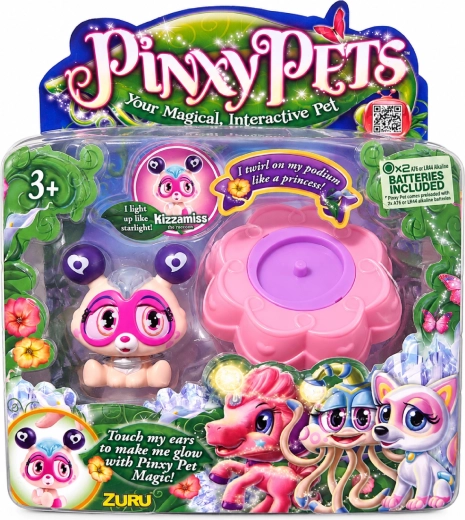 Interaktív Pinxy Pets Kizzamiss mosómedve varázslatos talapzattal