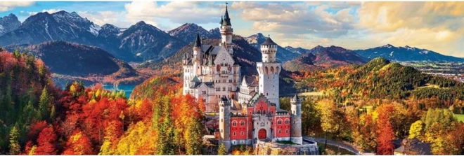 Panorámaképes puzzle Neuschwanstein kastély, Németország 1000 darab