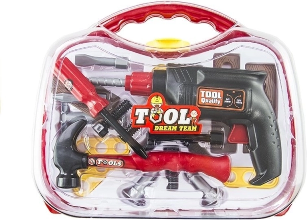 Gyerek szerszámos bőrönd szett, 22 darabos