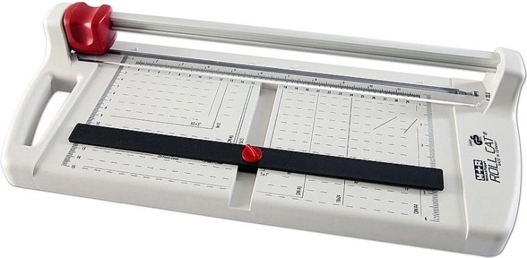 M+R A4 forgókéses vágógép, műanyag, fehér