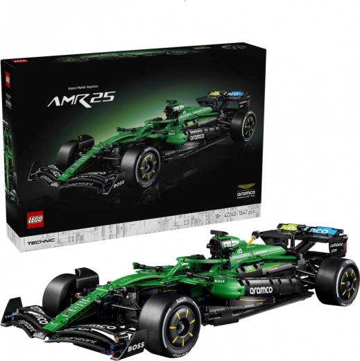 LEGO Technic Aston Martin Aramco AMR25 – F1-es versenyautó