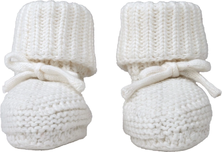 Lodger kötött babacipő Slipper Knit Cloud Dancer 0–6 hónap