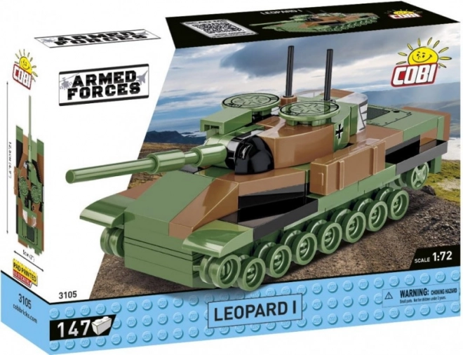 LEOPARD I harckocsi építőkészlet 1:72 – 147 elem