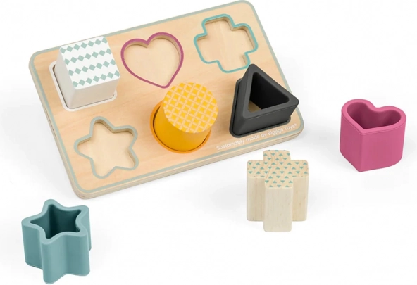 Bigjigs toys beillesztős kirakó – formák fsc fából