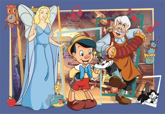 Gyerek puzzle CLEMENTONI DISNEY Pinocchio, 104 darab