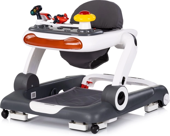 Interaktív 4 az 1-ben bébikomp CHIPOLINO Little Explorer, szürke