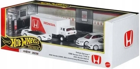 Hot Wheels Premium ajándék szett Honda 4 db