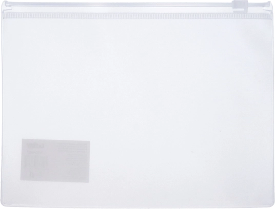 Átlátszó cipzáros mappa 33 x 24 cm