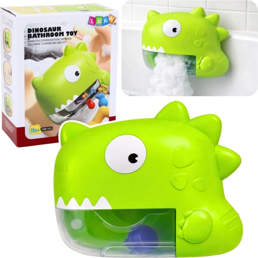 gyerek fürdőjáték dinoszaurusz – habkészítő, zöld