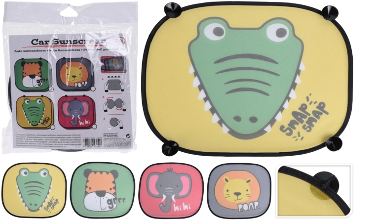 Állatos autós napellenzők, 2 darabos készlet