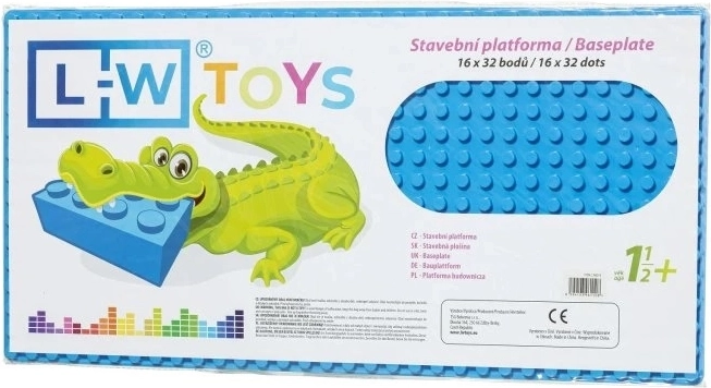 Építőlap kék Junior 16x32 ponttal