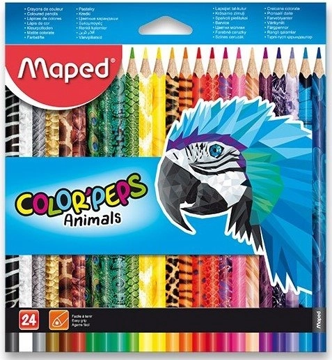 MAPED Color'Peps Animals színes ceruzák, 24 db