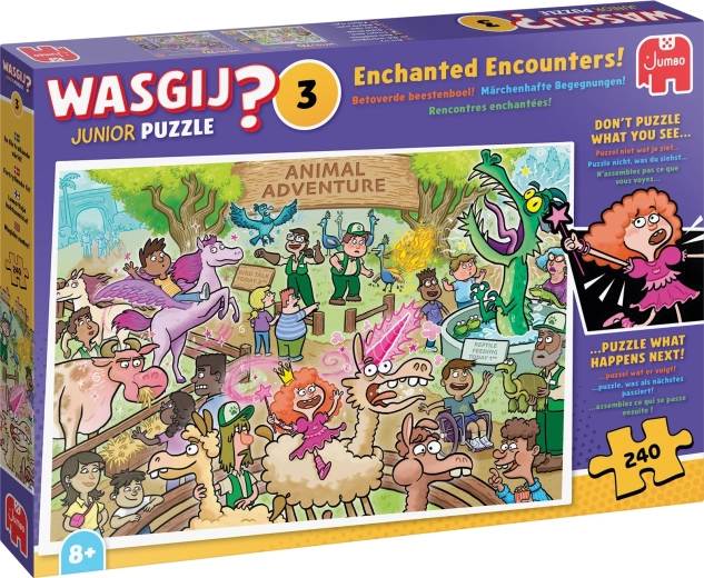 Jumbo Wasgij Junior 3: varázslatos találkozás – 240 darabos puzzle
