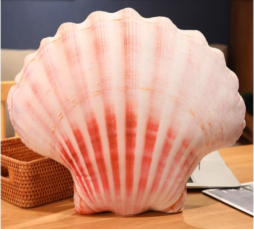 Plüss párna kagyló formában 50 x 40 cm