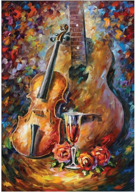 Gitár és Hegedű Puzzle 500 darab