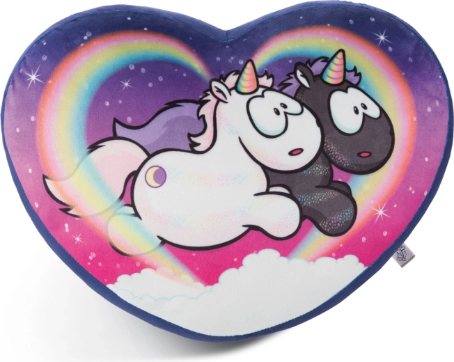 NICI Star Bringer és Moon Keeper unikornisos szív alakú párna