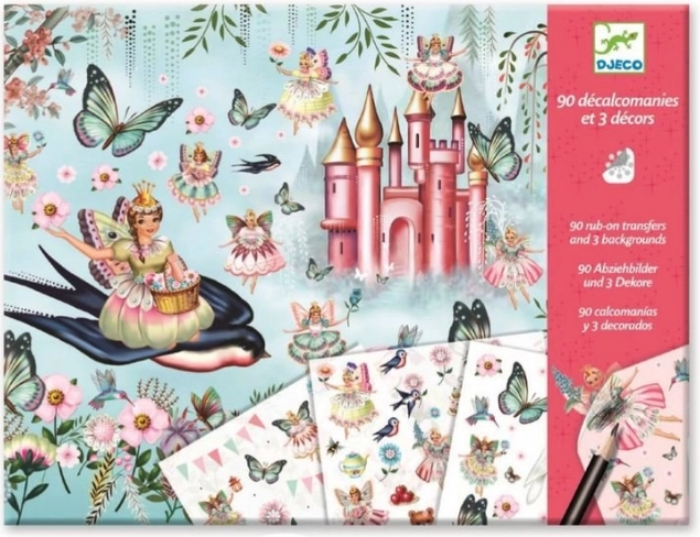 DJECO átdörzsölhető képek készlet – Mesebirodalom