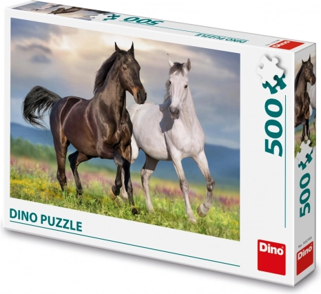 Lovak vágtában puzzle, 500 darab
