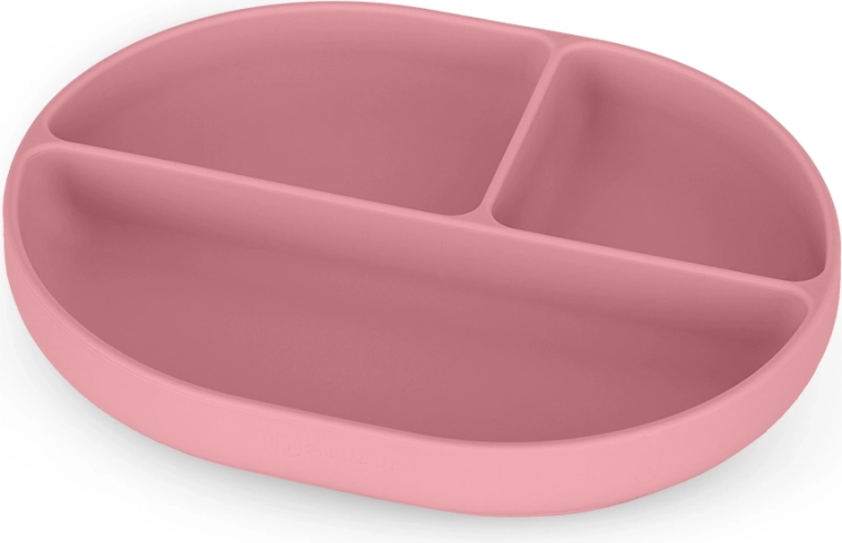 Petite&Mars szilikon osztott tányér tapadókoronggal take&match dusty rose 6hó+
