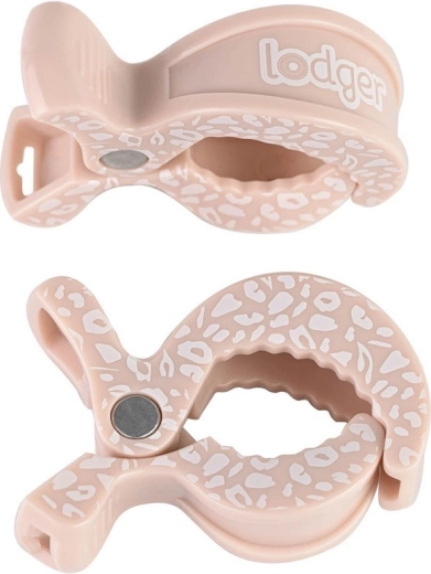 Lodger klipsz pólyához swaddle clip blush dot (2 db)