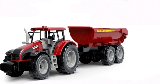 Traktor utánfutóval lendkerekes meghajtással