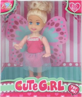 Baba levehető szárnyakkal 12 cm