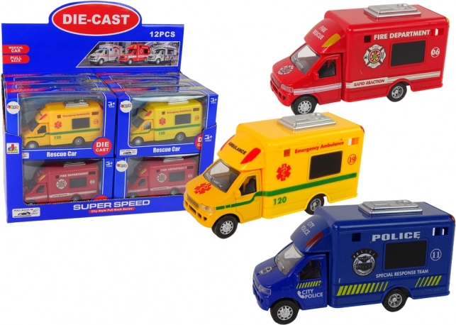 Mentőjárművek súrlódásos meghajtással - Rendőrség, Tűzoltóság, Mentőszolgálat