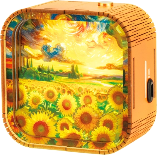 2Kids Toys 3D fa kirakó lámpa napraforgómező