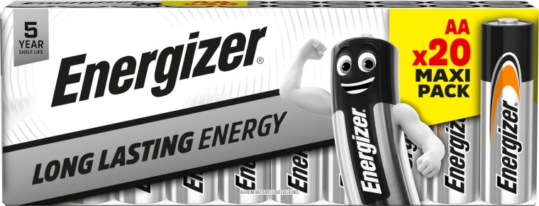 Energizer alkáli elemek AA, 20 db-os csomag