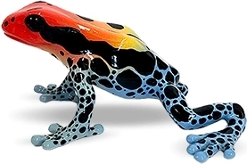 Bullyland Amazonica béka – kézzel festett figura