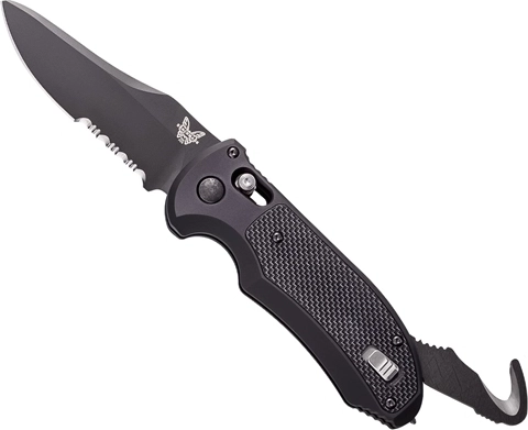 Benchmade auto triage automata taktikai kés 9 cm, teljesen fekete, alumínium