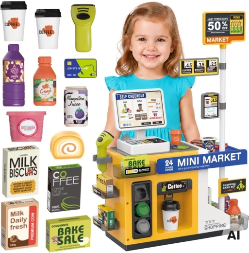 Woopie mini market – interaktív önkiszolgáló pénztár szkennerrel