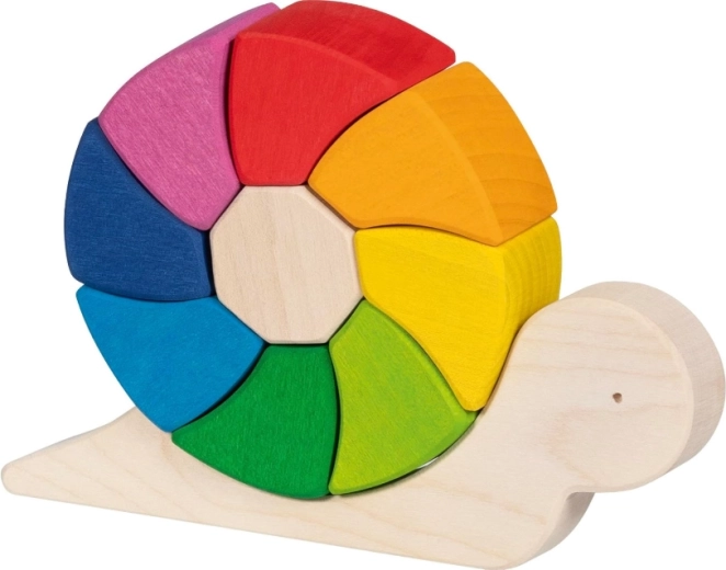 Fa puzzle és építőjáték – Pauline csiga