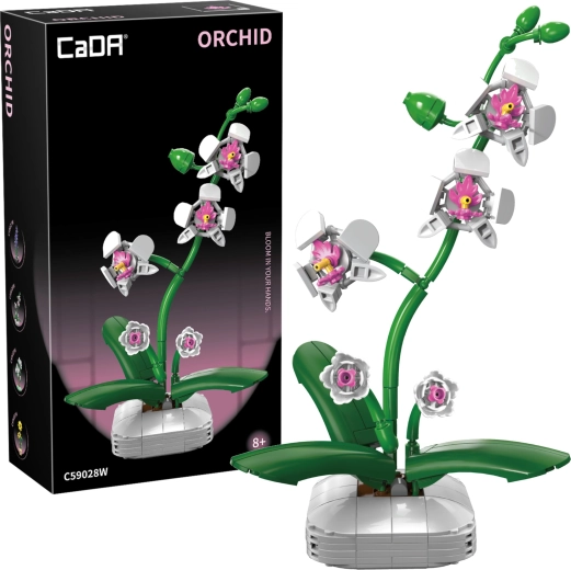 CaDA építőkészlet orchidea cserépben 25 cm, 237 darab